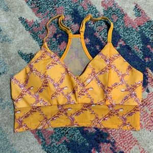 🍀 3/$30 yellow floral padded Bralette
